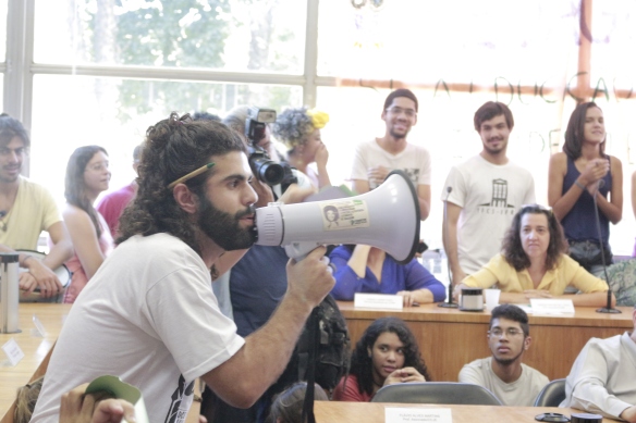 Estudantes ocupam Consuni (11/5/2015). Foto: Renan Silva